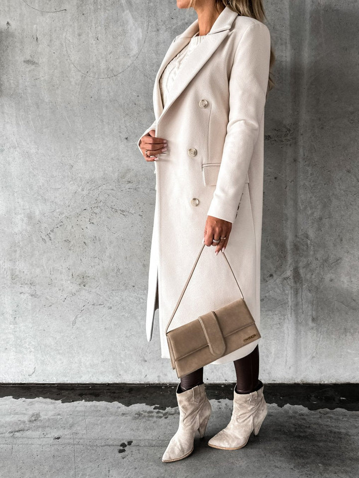 Lune London | Coat - Double-breasted Wool Blend - Classic Cut - Tailored Fit