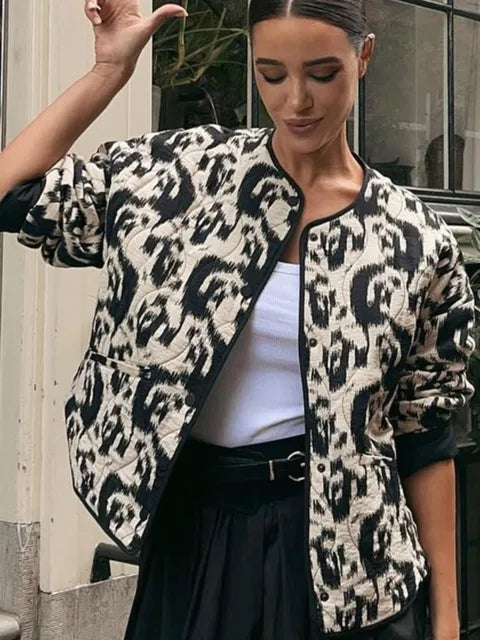 Lune London | Vintage coat with floral pattern and pockets