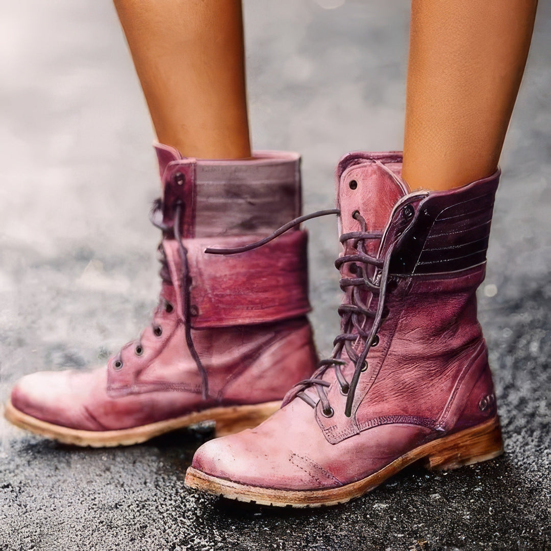 Lune London | ModeParisienne Birgit - Timeless and Cozy Retro Leather Boots