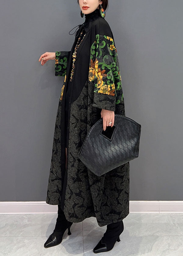Lune London | Oversized black hooded sweatshirts Printed patchwork dresses