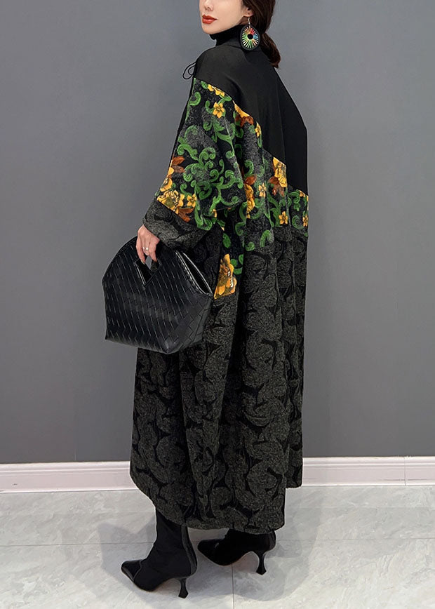 Lune London | Oversized black hooded sweatshirts Printed patchwork dresses