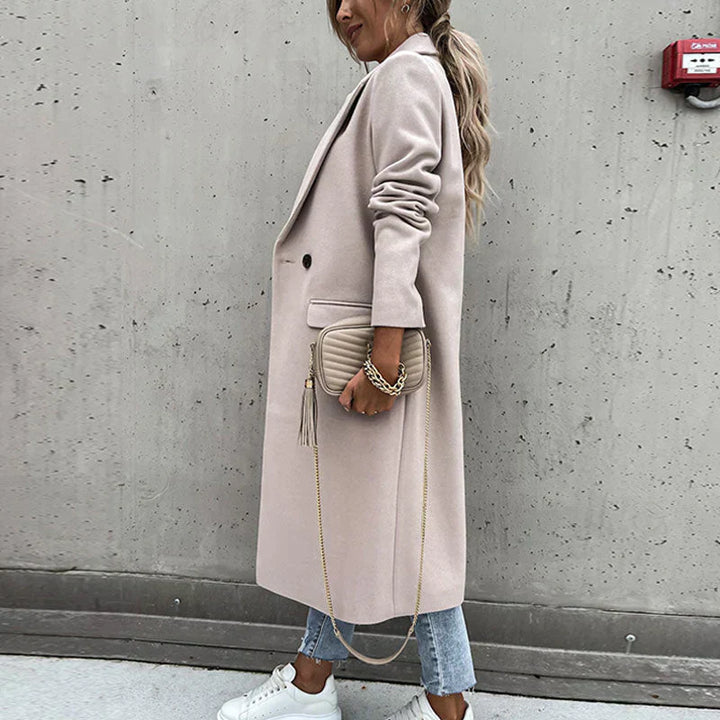 Lune London | Longer Women's Coat with Button Placket