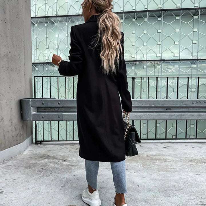 Lune London | Longer Women's Coat with Button Placket