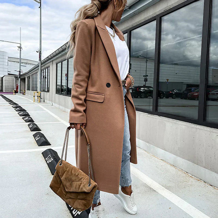 Lune London | Longer Women's Coat with Button Placket