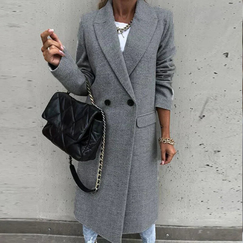 Lune London | Longer Women's Coat with Button Placket