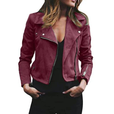 Lune London | Veste en cuir slim pour femmes