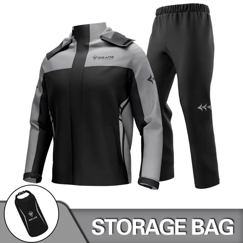 Lune London | Unisex waterproof and breathable motorcycle rain jacket - Lightweight design