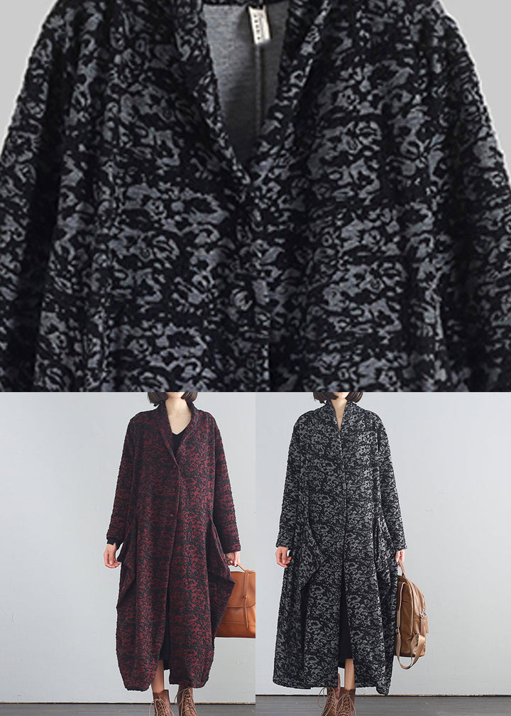 Chic und Stil | V-neck V Print Button Trench Coats