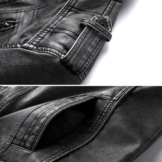 Lune London | Black Leather Jacket with Timeless Vintage Look
