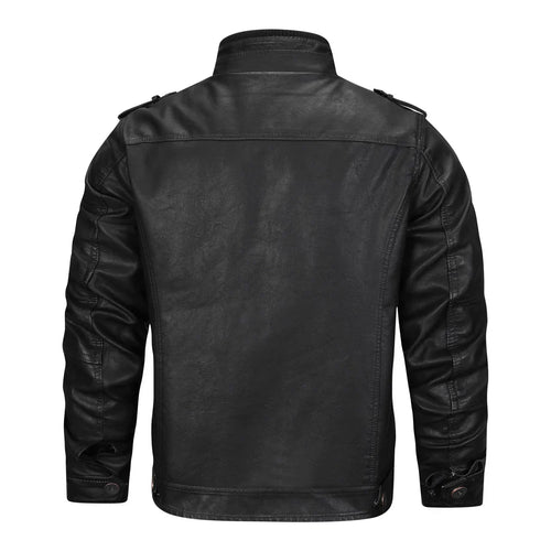 Lune London | Black Leather Jacket with Timeless Vintage Look