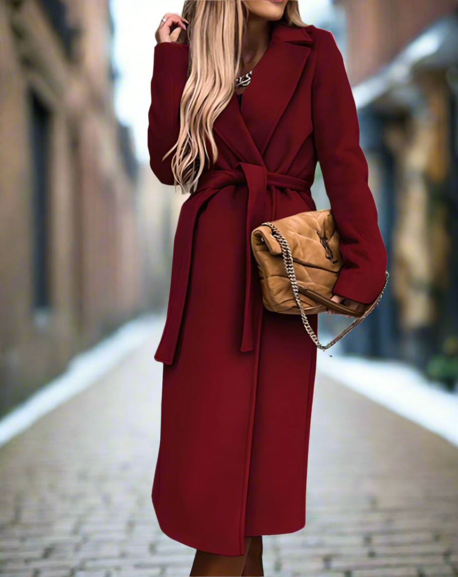 Lune London | High-quality, lightweight coat with belt for women