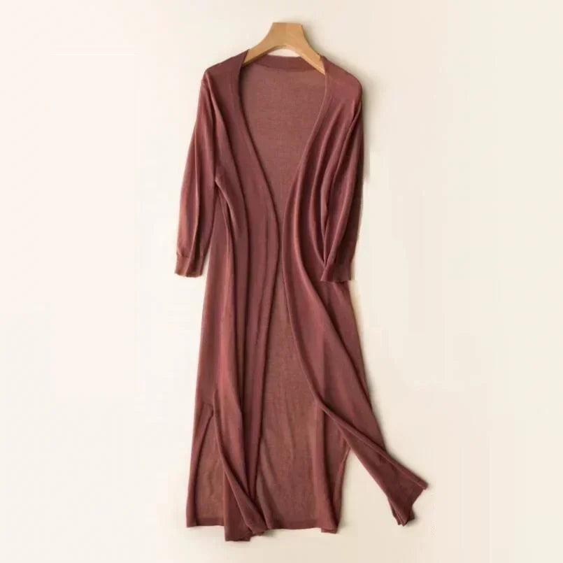 Lune London | Long Open Front Cardigan