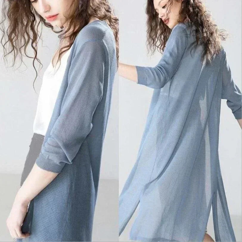 Lune London | Long Open Front Cardigan