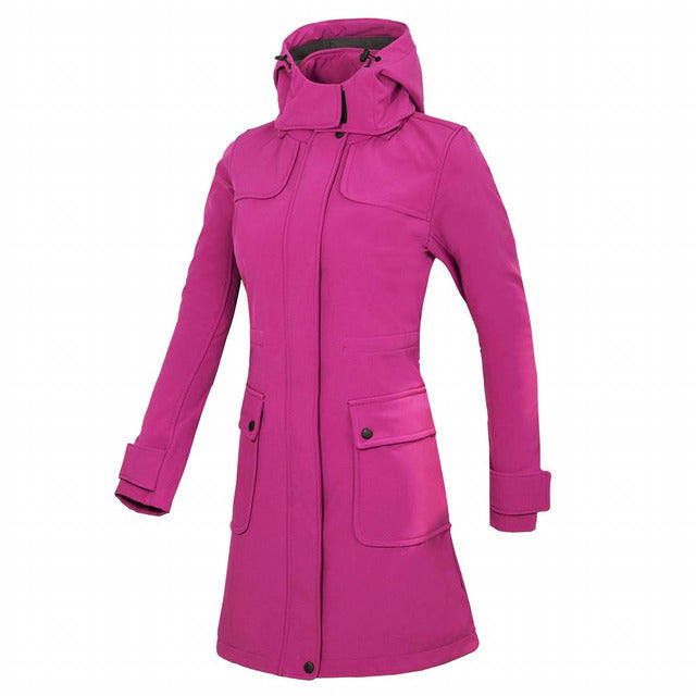 Lune London | Long Waterproof Rain Jacket With Hood For Women
