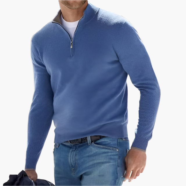 Lune London | Knit sweater with zipper - Casual look and elegant professional