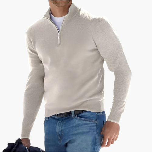 Lune London | Knit sweater with zipper - Casual look and elegant professional