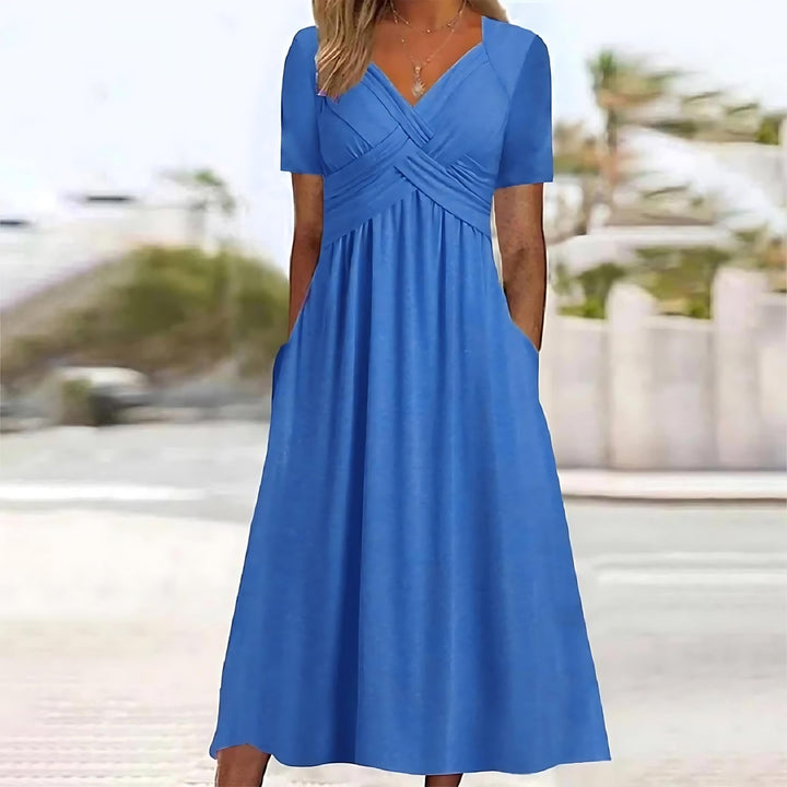 Lune London | Elegant Midi Dress with Belly Coverage