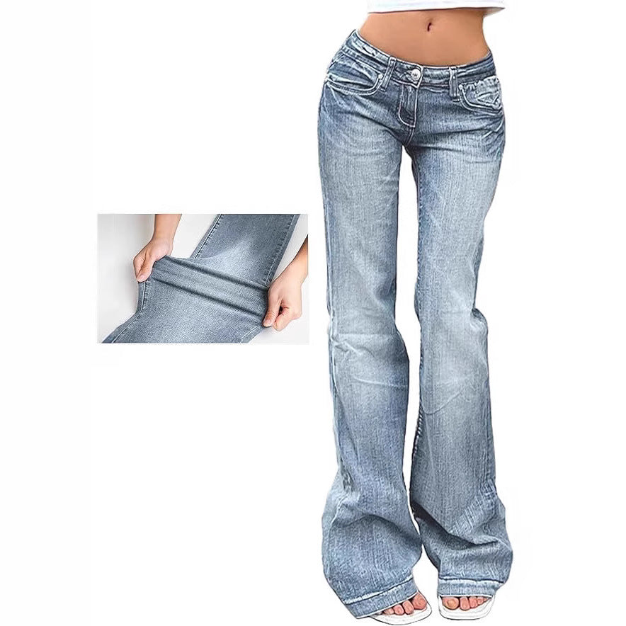 Women Bootcut Jeans with flexible fit and high waist Lune London