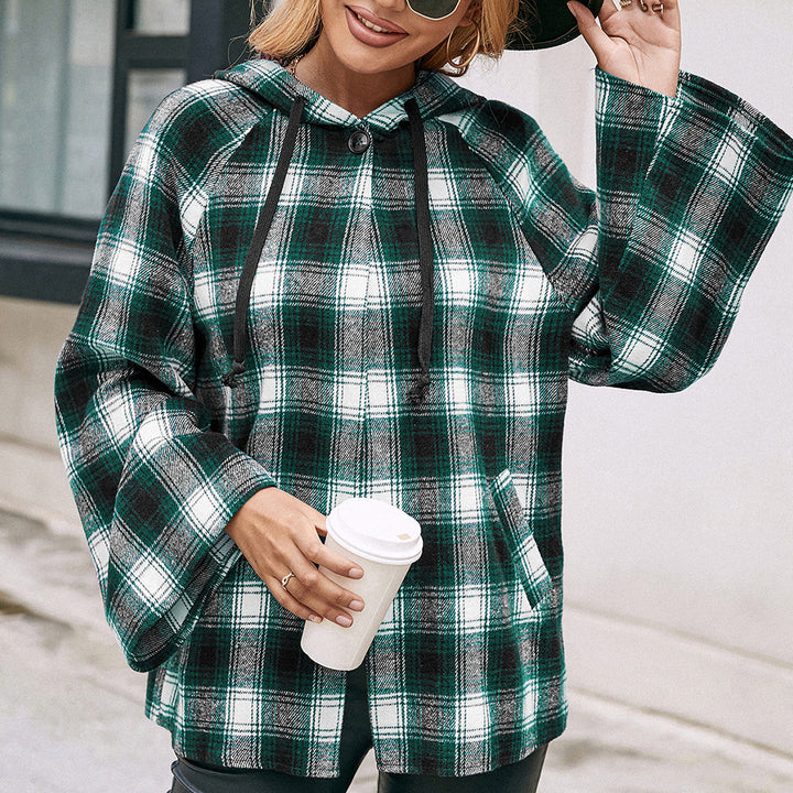 Ladies Carre Overshirt jacket in a casual style with hood and wide sleeves Lune London