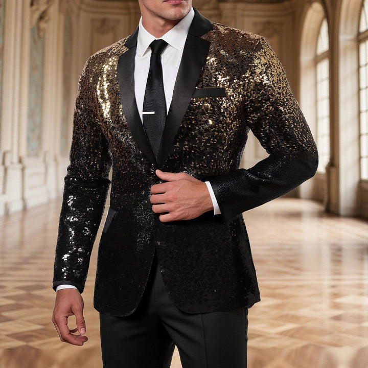 Men's sequin glam blazer Lune London