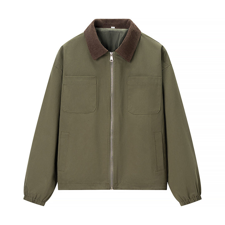 Utility jacket for women with practical pockets and modern zipper Lune London