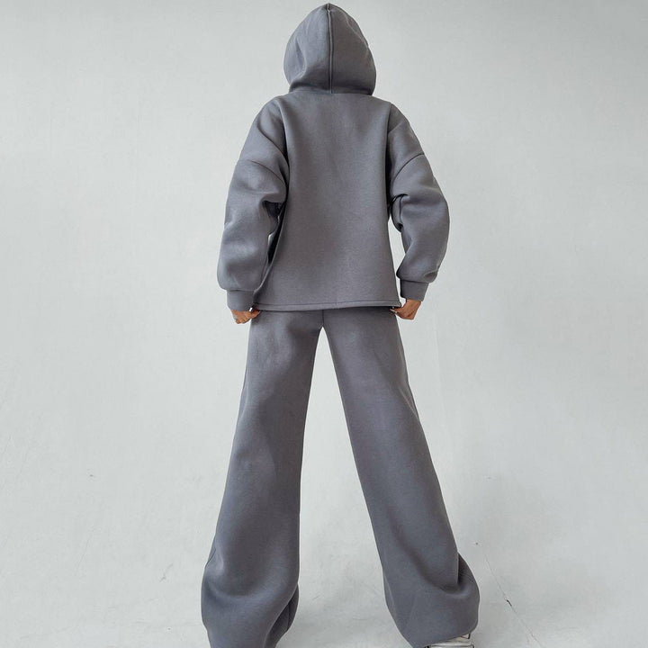 Lune London | Women's Casual Oversized Hoodie and Wide Leg Pants Set
