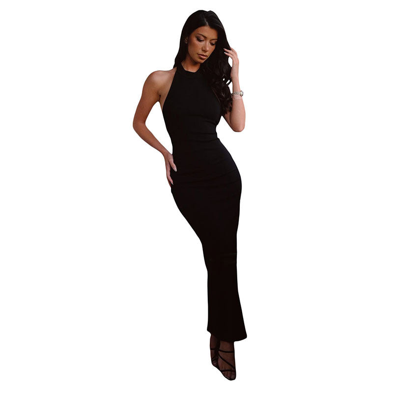 Chic and Stylish Women's Fitted Maxi Strap Dress