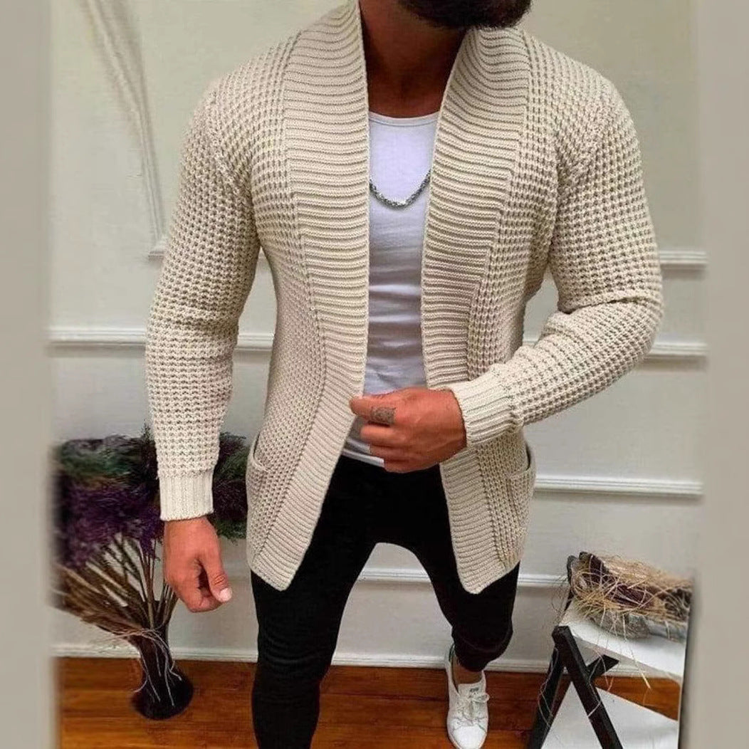 Men's knit jacket with modern fit Lune London