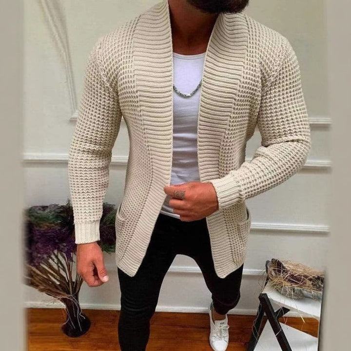 Men's knit jacket with modern fit Lune London