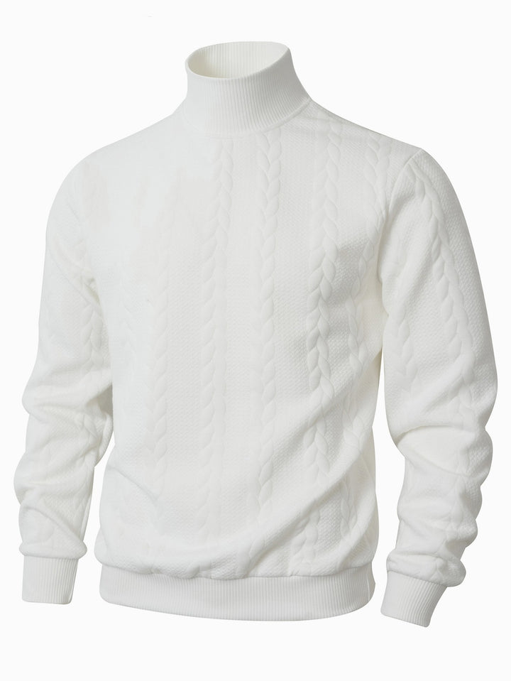 Structured high-neck sweater for men Lune London