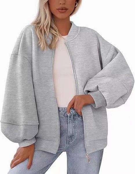 Ladies Oversized Chic Sweat Jacket