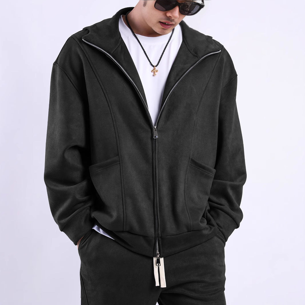 Men's fleece jacket with ergonomic cut and practical pockets Lune London