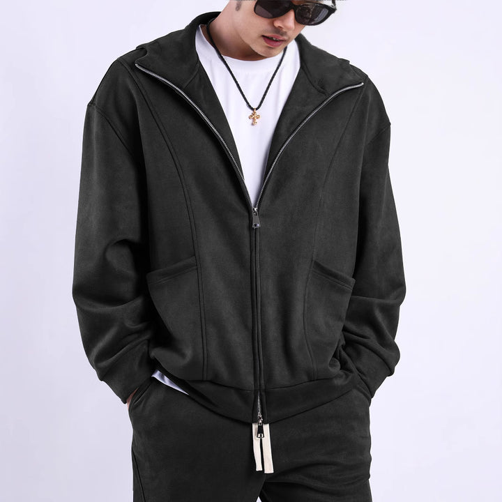 Men's fleece jacket with ergonomic cut and practical pockets Lune London
