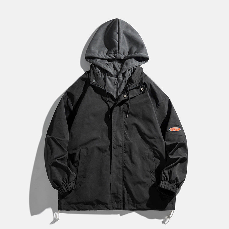 Unisex transitional jacket with hood and breathable inner lining Lune London