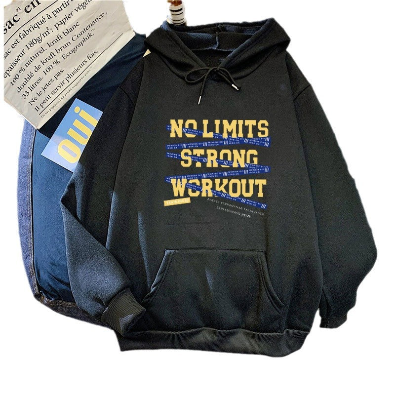 Women's Sporty Hoodie with Motivational Training Print Chic & Stil