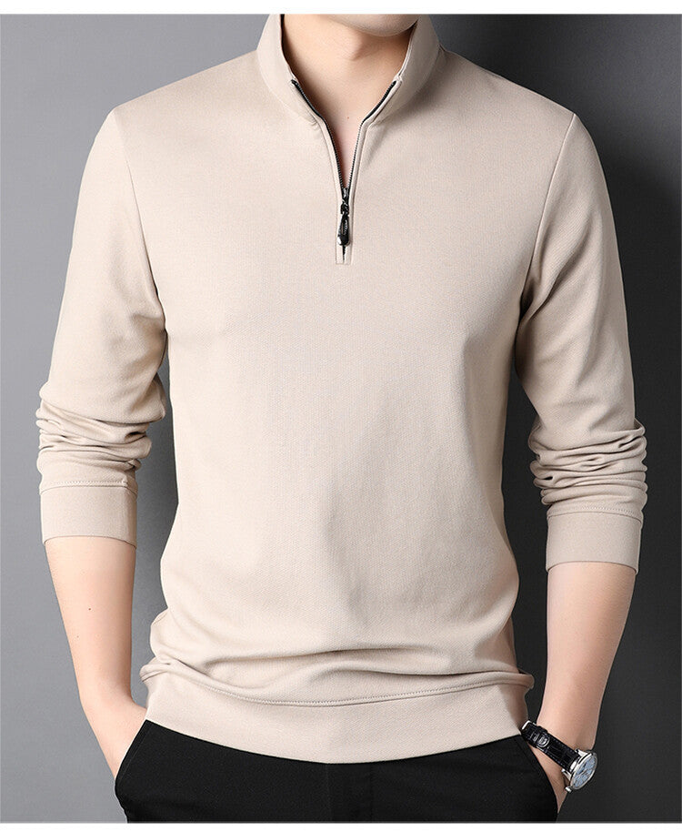 Men's turtleneck pullover with zipper Lune London