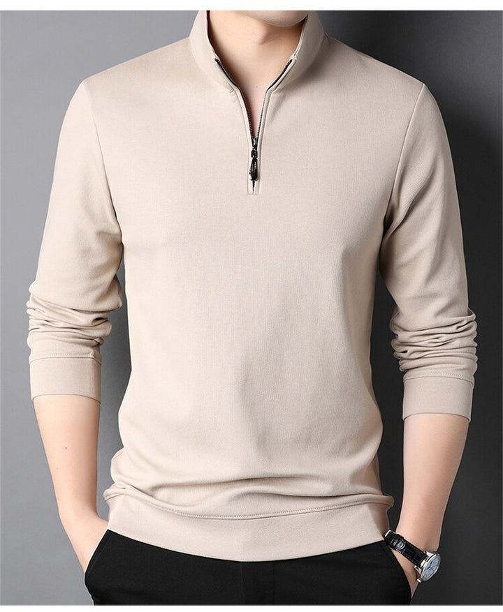 Men's turtleneck pullover with zipper Lune London