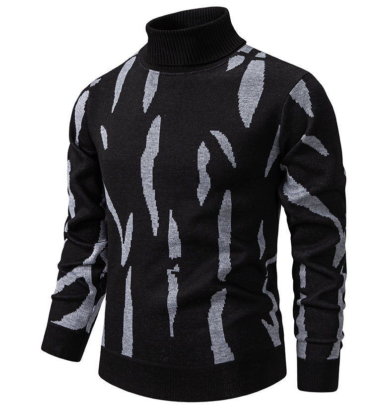 Trendy turtleneck for men with eye-catching pattern Lune London