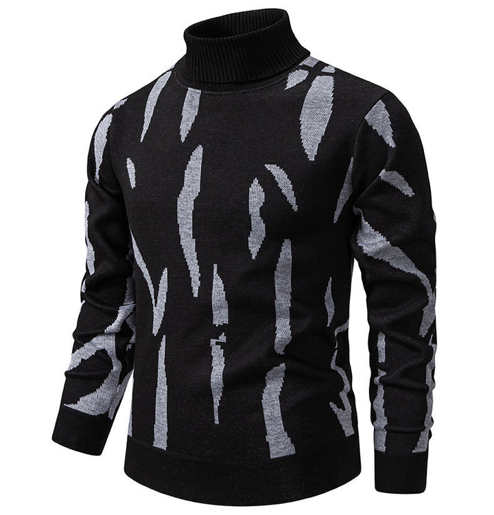 Trendy turtleneck for men with eye-catching pattern Lune London