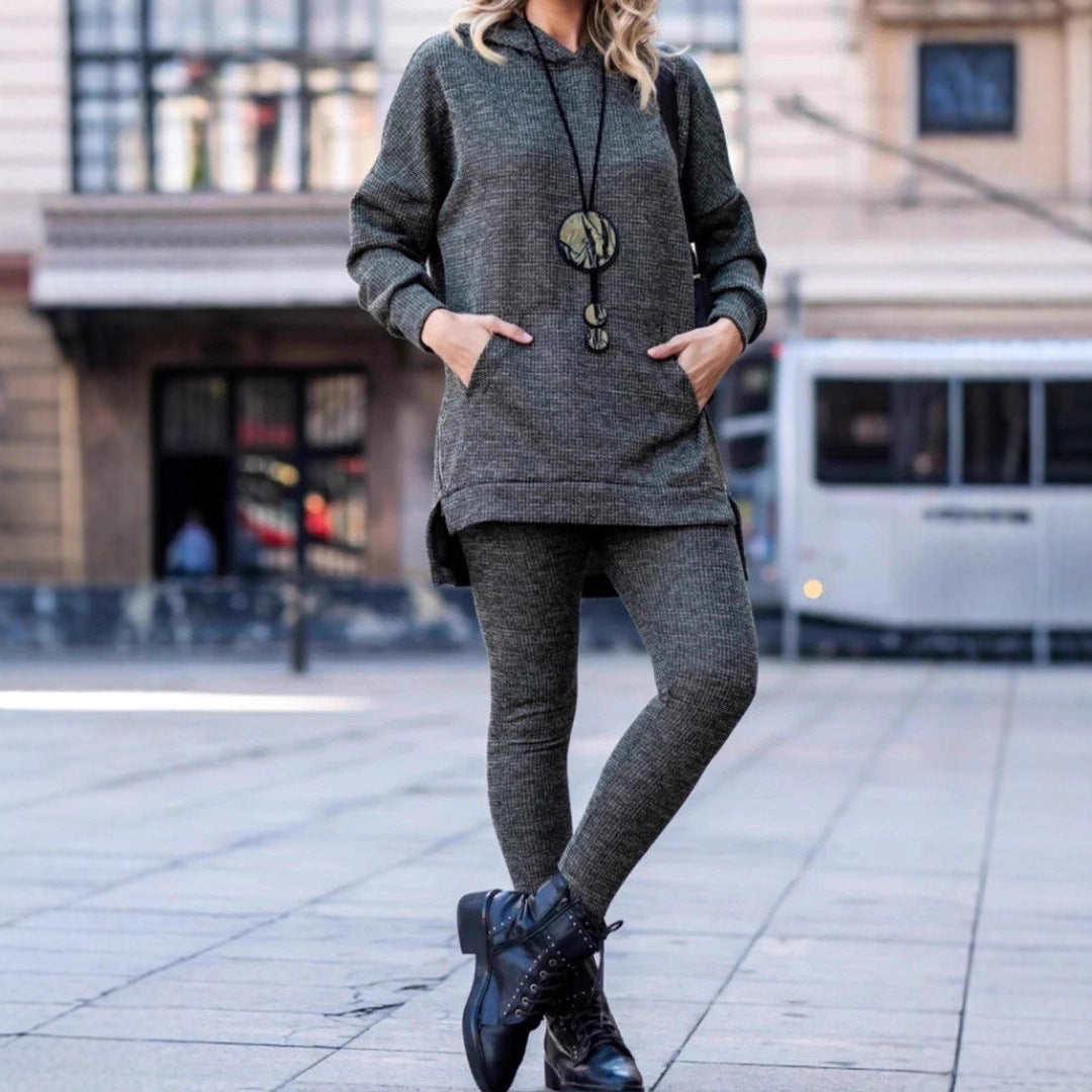 Ladies look the casual hoodie with Lune London leggings