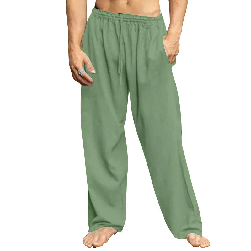 Men's Comfortable Relaxation Pants with Elastic Waist and Side Pockets Lune London