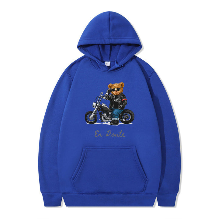 Women's hoodie with unique bear design and casual fit Lune London