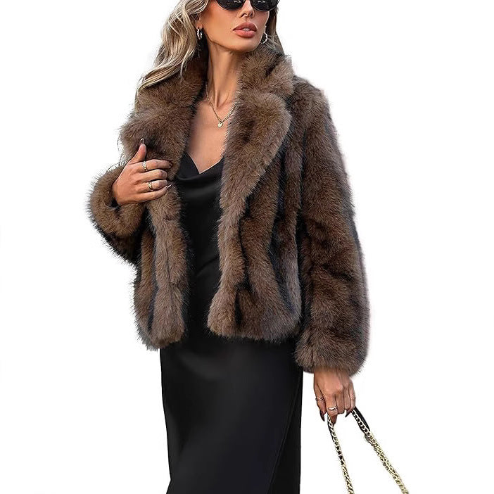 Ladies Faux Fur Jacket Lune London