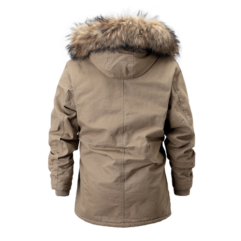 Men's winter parka with removable hood and warm lining Lune London