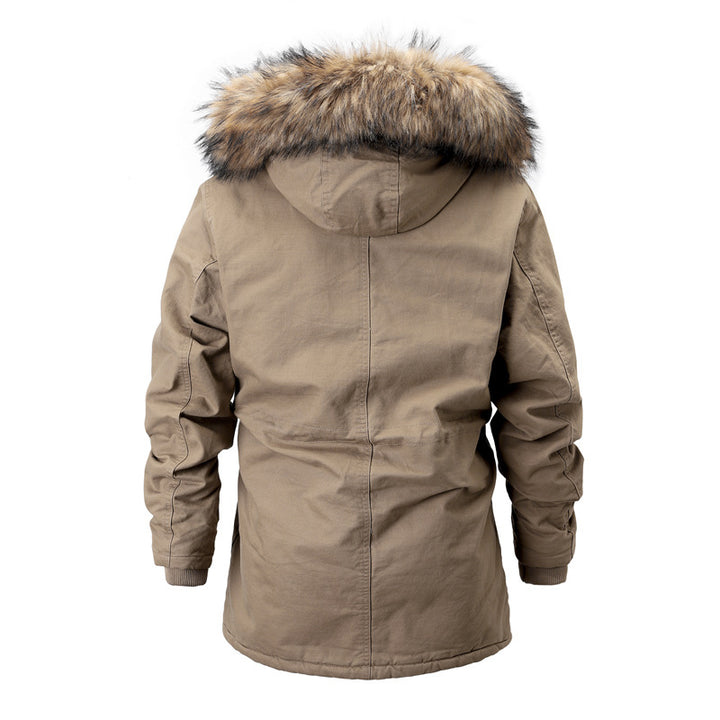 Men's winter parka with removable hood and warm lining Lune London
