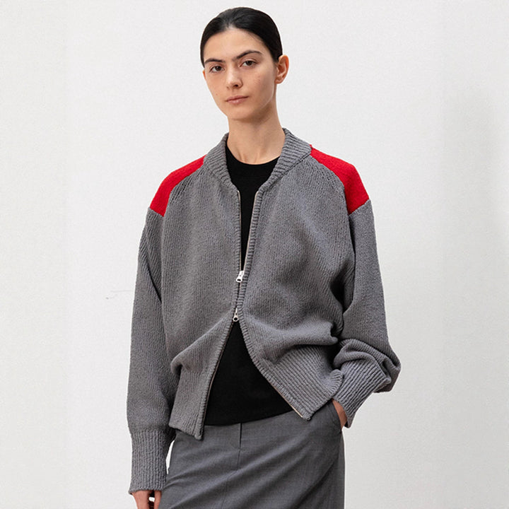 Cardigan féminin à la mode avec zipper Chic & Stil