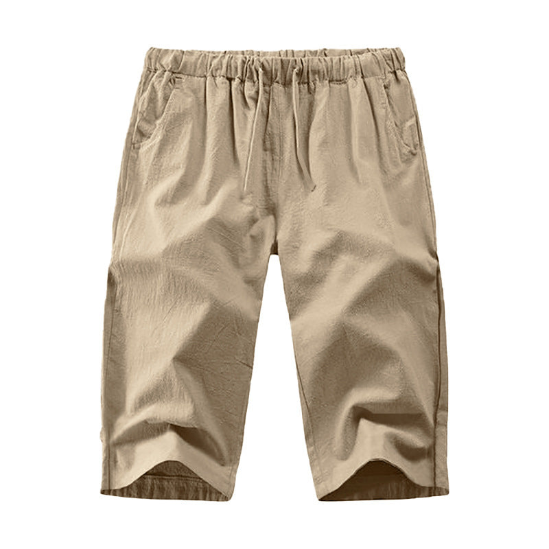 Light leisure pants for men with elastic waistband and practical side pockets Lune London