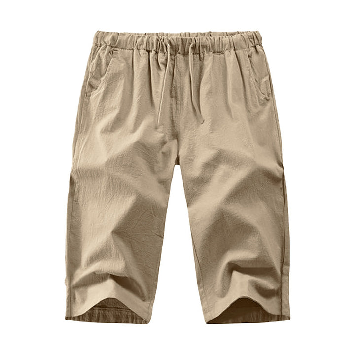 Light leisure pants for men with elastic waistband and practical side pockets Lune London