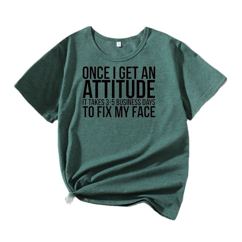 Ladies Casual Attitude Statement T-shirt Lune London