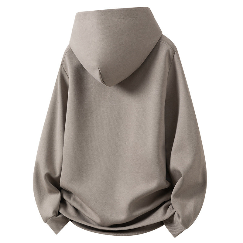 Men's hoodie sweatshirt with button placket and kangaroo pocket Lune London